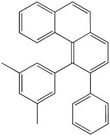 4-(3,5-dimethylphenyl)-3-phenylphenanthrene Struktur