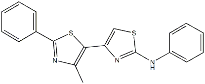 N-phenyl-4'-methyl-2'-phenyl-4,5'-bis(1,3-thiazole)-2-amine Struktur