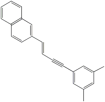 2-[4-(3,5-dimethylphenyl)-1-buten-3-ynyl]naphthalene Struktur