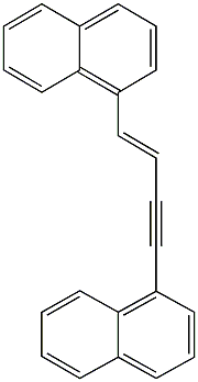 1-[4-(1-naphthyl)-3-buten-1-ynyl]naphthalene Struktur