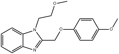 1-(2-methoxyethyl)-2-[(4-methoxyphenoxy)methyl]-1H-benzimidazole Struktur