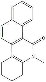 6-methyl-7,8,9,10-tetrahydrobenzo[i]phenanthridin-5(6H)-one Struktur