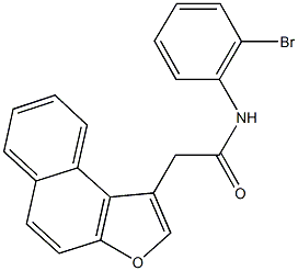 N-(2-bromophenyl)-2-naphtho[2,1-b]furan-1-ylacetamide Struktur