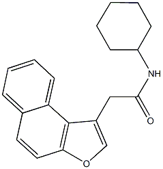 N-cyclohexyl-2-naphtho[2,1-b]furan-1-ylacetamide Struktur