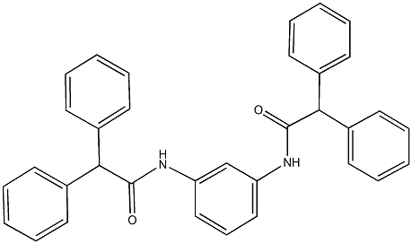 N-{3-[(diphenylacetyl)amino]phenyl}-2,2-diphenylacetamide Struktur