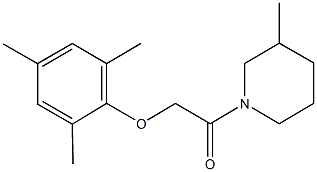 mesityl 2-(3-methyl-1-piperidinyl)-2-oxoethyl ether Struktur