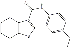 N-(4-ethylphenyl)-4,5,6,7-tetrahydro-1-benzothiophene-3-carboxamide Struktur