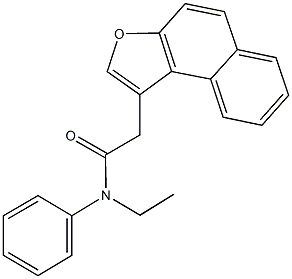 N-ethyl-2-naphtho[2,1-b]furan-1-yl-N-phenylacetamide Struktur