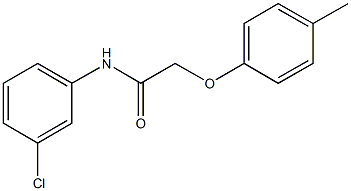 N-(3-chlorophenyl)-2-(4-methylphenoxy)acetamide Struktur