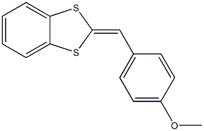 4-(1,3-benzodithiol-2-ylidenemethyl)phenyl methyl ether Struktur