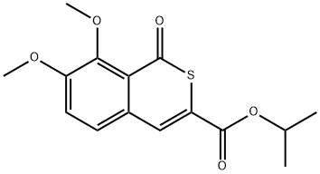 isopropyl 7,8-dimethoxy-1-oxo-1H-isothiochromene-3-carboxylate Struktur