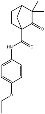 N-(4-ethoxyphenyl)-3,3-dimethyl-2-oxobicyclo[2.2.1]heptane-1-carboxamide Struktur