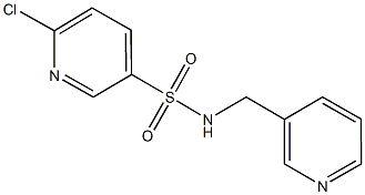 6-chloro-N-(3-pyridinylmethyl)-3-pyridinesulfonamide Struktur