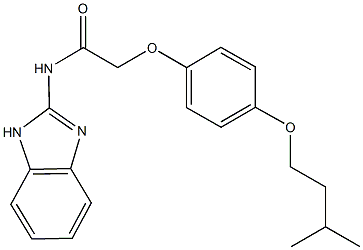 N-(1H-benzimidazol-2-yl)-2-[4-(isopentyloxy)phenoxy]acetamide Struktur