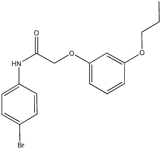 N-(4-bromophenyl)-2-(3-propoxyphenoxy)acetamide Struktur