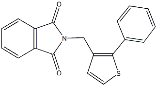 2-[(2-phenyl-3-thienyl)methyl]-1H-isoindole-1,3(2H)-dione Struktur