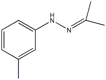 acetone (3-methylphenyl)hydrazone Struktur