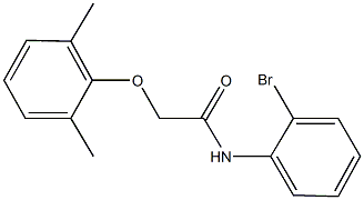 N-(2-bromophenyl)-2-(2,6-dimethylphenoxy)acetamide Struktur