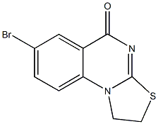 7-bromo-1,2-dihydro-5H-[1,3]thiazolo[3,2-a]quinazolin-5-one Struktur