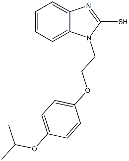 1-[2-(4-isopropoxyphenoxy)ethyl]-1H-benzimidazol-2-yl hydrosulfide Struktur