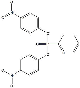 bis{4-nitrophenyl} 2-pyridinylphosphonate Struktur