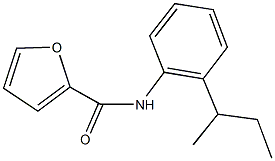 N-(2-sec-butylphenyl)-2-furamide Struktur