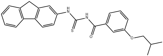 N-(9H-fluoren-2-yl)-N'-(3-isobutoxybenzoyl)thiourea Struktur