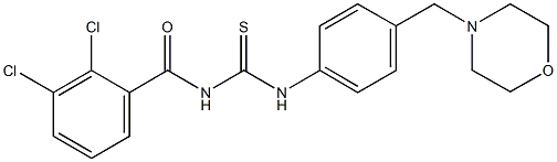 N-(2,3-dichlorobenzoyl)-N'-[4-(4-morpholinylmethyl)phenyl]thiourea Struktur