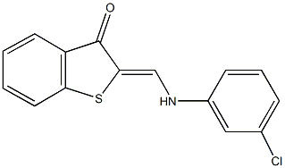 2-[(3-chloroanilino)methylene]-1-benzothiophen-3(2H)-one Struktur