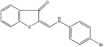 2-[(4-bromoanilino)methylene]-1-benzothiophen-3(2H)-one Struktur