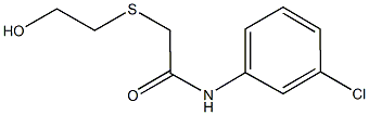 N-(3-chlorophenyl)-2-[(2-hydroxyethyl)sulfanyl]acetamide Struktur