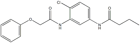 N-{4-chloro-3-[(phenoxyacetyl)amino]phenyl}butanamide Struktur