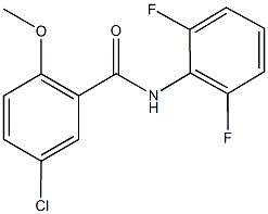 5-chloro-N-(2,6-difluorophenyl)-2-methoxybenzamide Struktur