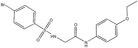 2-{[(4-bromophenyl)sulfonyl]amino}-N-(4-ethoxyphenyl)acetamide Struktur