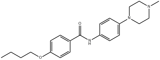 4-butoxy-N-[4-(4-methyl-1-piperazinyl)phenyl]benzamide Struktur