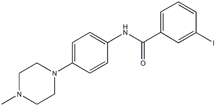 3-iodo-N-[4-(4-methyl-1-piperazinyl)phenyl]benzamide Struktur