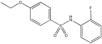 4-ethoxy-N-(2-fluorophenyl)benzenesulfonamide Struktur