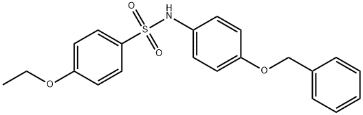 N-[4-(benzyloxy)phenyl]-4-ethoxybenzenesulfonamide Struktur