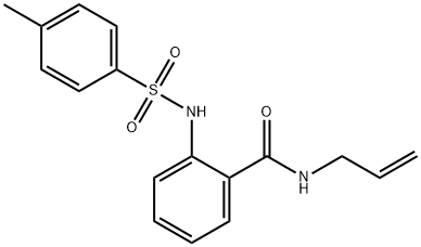 N-allyl-2-{[(4-methylphenyl)sulfonyl]amino}benzamide Struktur