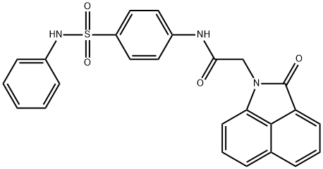 N-[4-(anilinosulfonyl)phenyl]-2-(2-oxobenzo[cd]indol-1(2H)-yl)acetamide Struktur