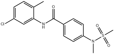 N-(5-chloro-2-methylphenyl)-4-[methyl(methylsulfonyl)amino]benzamide Struktur