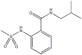 N-isobutyl-2-[(methylsulfonyl)amino]benzamide Struktur