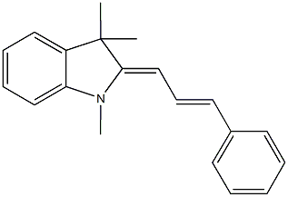 1,3,3-trimethyl-2-(3-phenyl-2-propenylidene)indoline Struktur