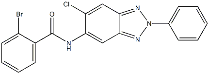 2-bromo-N-(6-chloro-2-phenyl-2H-1,2,3-benzotriazol-5-yl)benzamide Struktur