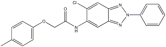 N-(6-chloro-2-phenyl-2H-1,2,3-benzotriazol-5-yl)-2-(4-methylphenoxy)acetamide Struktur