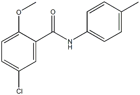 5-chloro-2-methoxy-N-(4-methylphenyl)benzamide Struktur