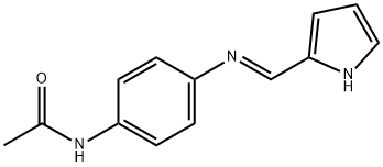 N-{4-[(1H-pyrrol-2-ylmethylene)amino]phenyl}acetamide Struktur