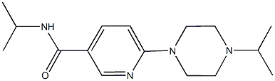 N-isopropyl-6-(4-isopropyl-1-piperazinyl)nicotinamide Struktur