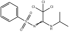 N-(2,2,2-trichloro-N-isopropylethanimidoyl)benzenesulfonamide Struktur