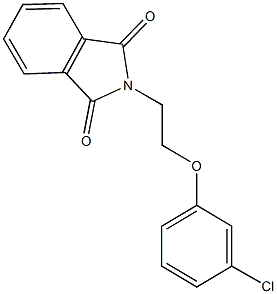 2-[2-(3-chlorophenoxy)ethyl]-1H-isoindole-1,3(2H)-dione Struktur